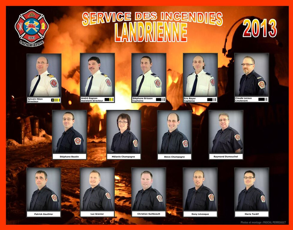Service des incendies - 2013 - Municipalité de Landrienne
